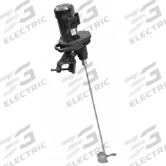 DAYTON Tank Mixer: 115/230V AC, 60 in Shaft, Top, Clamp, TEFC, Single-Phase Phase, 3 Blades (MPN 32V141). Key specifications — attr1187629: Single-Phase; attr1187631: Clamp; attr1187635: 115/230V AC; attr1187636: 3,000 gal; attr1187637: 60 in; attr1187642: TEFC; attr1187664: DAYTON.