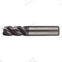 CLEVELAND Corner Radius End Mill: Carbide, TiAlN Coated, 4 Flute, 3/4" Mill Dia, 1" LOC, 0.03" Rad (MPN C80073)