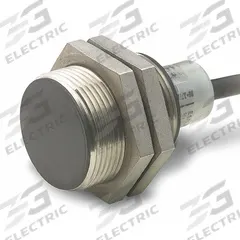 EATON Inductive Cylindrical Proximity Sensor: Non-Terminated Cable, Shielded, 2 Wires, 20-250V AC (MPN E57SAL30A4). Key specifications — Brand: EATON; AC Supply Voltage Rating: 20-250V AC; DC Supply Voltage Rating: Not Rated.