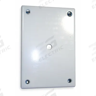 HUBBELL WIRING DEVICE-KELLEMS Telephone Wall Plate: White, 1 Gang, 1 Port, Flat Module - Wall Plates for Telephone & Coaxial Jacks