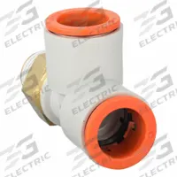 SMC Push-Fit Tee Fitting: 1/4 in Pipe x 1/2 in OD x 1/2 in OD Size, 53 13/16 mm Overall Lg, White (MPN KQ2Y13-35AS). Key specifications — Brand: SMC.