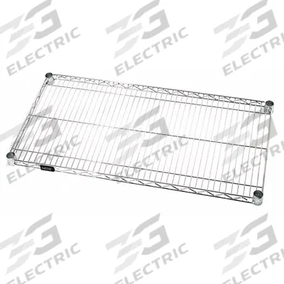 QUANTUM Wire Shelf: 48 in x 30 in, 1 Shelves, Quick-Adjust, 800 lb Load Capacity - Wire Shelves for Dry Use