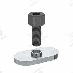 Bolt Assembly: M6 Size, 12 mm Thread Lg, Socket Head Cap, For 6.5 mm Slot Wd, 25 Series, 15 PK (MPN 75-3412-15). Key specifications — Fastener Type: T-Nut; Fastener Head Type: Socket Head Cap; Material: Steel; Finish: Zinc-Plated; T-Slot Fastener Type: Bolt Assembly; Threaded Hole Location: Single Center; Compatible Series: 80/20 25 Series; System of Measurement: Metric.