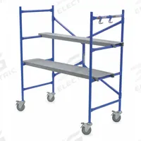 WERNER Scaffold: Aluminum, 4 ft, 46 in x 17 in, 500 lb Load Capacity (MPN PS-48). Key specifications — Brand: WERNER; Height Adjustability: Adjustable Height; Included Components: Adjustable Height Planks.