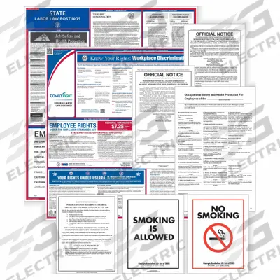 COMPLYRIGHT Labor Law Poster Set: NE, English, Plastic, 2 1/2 in x 25 in - State & Federal Labor Law Poster Sets