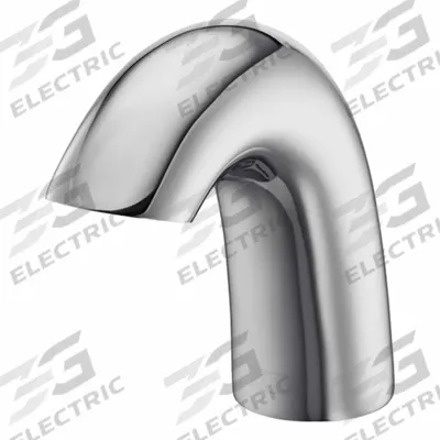 ZURN Kitchen and Bathroom Sensor Faucet: Serio Sense, Brass/Plastic, Polished Chrome Finish - Single-Post Sensor Bathroom Faucets