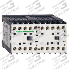 SCHNEIDER Miniature IEC Magnetic Contactor: Reversing, 3 Poles, 3NO Contacts, 9 A, 120V AC Coil (MPN LC2K0901G7). Key specifications — Brand: SCHNEIDER; Integrated Surge Suppression: No.