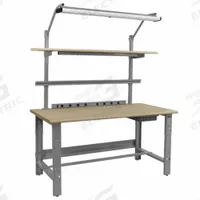 BENCHPRO Workbenches: Adj Ht, Particleboard, 60 in x 30 in, 1,200 lb Overall Load Capacity, Blue (MPN RPBC-3). Key specifications — Brand: BENCHPRO; Height Adjustability: Adjustable Height.