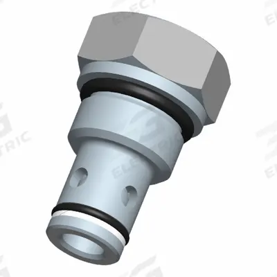 BUCHER HYDRAULICS Cartridge Valve: Screw-In, Screwdriver Adjustment, C10-20 Valve Cavity Size - Cartridge Check Valves