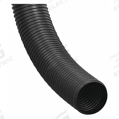 REIKU Corrugated Loom Tubing: 1 1/4 in Nominal Size, 16.4 ft Overall Lg, Polyamide 12 - Continuous-Flex Corrugated Tubing