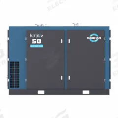 KAISHAN Vacuum Pump: 90 kW_125 hp, 3 Phase, 460V AC, 2,505 cfm Free Air Displacement, KRSV-125AV4S8U. Key specifications — attr51477: KRSV-125AV4S8U; attr51480: KAISHAN; attr51504: Flange; attr51550: 460V AC; attr51554: Flange; attr51559: 3.
