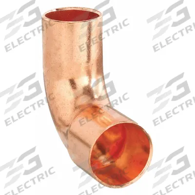 NIBCO Sweat Fitting Elbow: 5/8 in CTS x 5/8 in CTS, FTG x FTG, Wrot Copper (MPN 607-2I 5/8) - Wrot Copper Tube Fittings