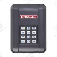 LIFTMASTER Commercial Access Control Keypad: For Use With Door Operators/Gate Operators, 9V, Black (MPN KPW5). Key specifications — Brand: LIFTMASTER; Includes: Battery; Color: Black; For Use With: Door Operators; Material: Polycarbonate; Operating Voltage: 9V; Product Type: Keypad Receiver.