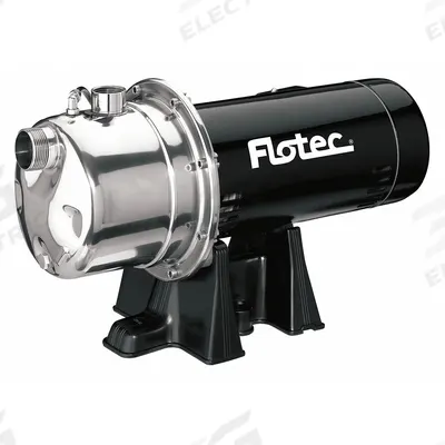 FLOTEC Shallow Well Jet Pump,15/230V,SS,1HP: 1 hp HP, Single Phase, 115/230V AC - Shallow-Well Jet Pumps
