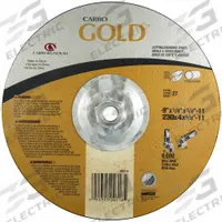 APPROVED VENDOR Cut-Off & Grinding Wheel: Type 27, 9" x 1/8" x 5/8"-11, Aluminum Oxide, 24 Grit (MPN 05539504718). Key specifications — Series: Carbo Gold; Brand: APPROVED VENDOR.
