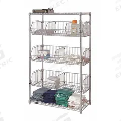APPROVED VENDOR Wire Shelving Unit: Starter, 36 in x 18 in, 63 in Overall Ht, 2 Shelves, Dry, Silver (MPN 45VX60). Key specifications — Recommended Environments: Dry; Color: Silver; Finish: Chrome; Material: Steel; Brand: APPROVED VENDOR.
