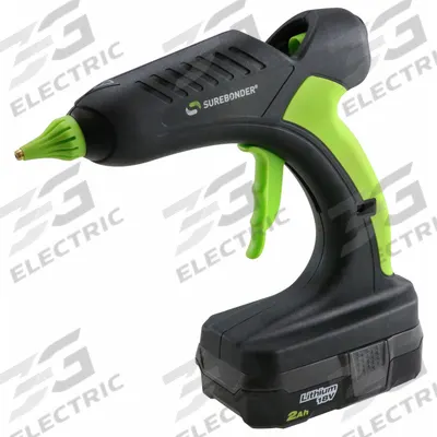 SUREBONDER Glue Gun: PRO2-60KIT, Cordless, 1 lb/hr, Finger Trigger Actuator - Cordless Hot Melt Applicator Guns