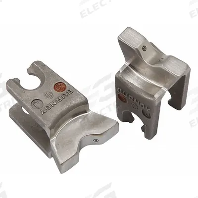 BURNDY Upper and Lower Crimping Die: 8 to 2 AWG Copper Lug, YA/YS, 1 Sizes - Burndy Replacement Crimping Dies
