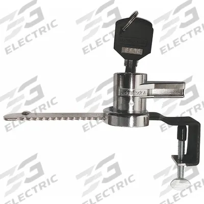 DELTA LOCK Sliding Door Lock: 1 1/4 in Lg, 2 1/8 in Wd - Locks for Sliding Doors