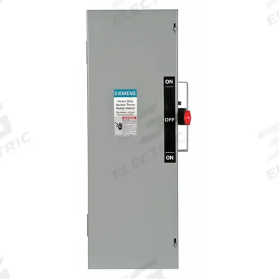 Siemens Safety Switch: Fusible, 60 A, Three Phase, 600V AC, Galvanized Steel - Fusible Safety Switches