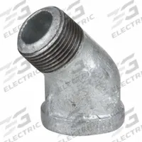 USA INDUSTRIALS Metal Pipe Elbow: 45° Elbow, 150 psi, 1/8 in x 1/8 in, Malleable Iron (MPN ZUSA-PF-23273). Key specifications — Maximum Operating Pressure: 150 psi; Thread Sealant Type: PTFE; Brand: USA INDUSTRIALS.