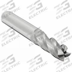 CLEVELAND Square End Mill: Carbide, 4 Flute, 15/32" Mill Dia, 1" LOC, 3" OAL (MPN C61891)
