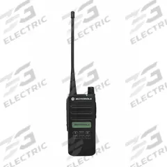 MOTOROLA Handheld Two Way Radio: CP100d Series, UHF, Analog and Digital, DMR, 4 W, 160 Channels (MPN AAH87YDH9JA2AN). Key specifications — Color: Black; FCC License Required: Yes.