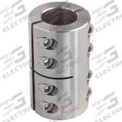 CLIMAX METAL PRODUCTS Rigid Shaft Coupling: 1 1/2 in Bore Dia 1, 1 in Bore Dia 2, Round, Two-Piece (MPN 2ISCC-150-100-S). Key specifications — attr870032: Round; attr870041: Yes; attr870034: CLIMAX METAL PRODUCTS; attr870070: Inch; attr925532: Different Bore Dimensions.