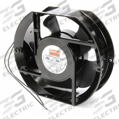 Dayton Axial Fan: 6 3/4 in Ht, 2 in Dp, IP20, Lead Wires, 115V AC - Standard Oblong Axial Fans