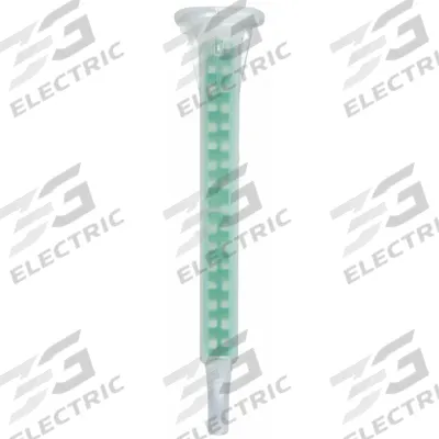WESTWARD Mixing Nozzle: For 1:1/2:1 Mix Ratios, Clear/Green, 4 in Long, Smooth Taper Tip - Mixing Nozzles