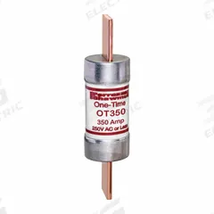 MERSEN Fuse: Class K5, OT Series, Fast-Acting, 350 A, 250 V AC, 250 V DC, Non-Indicating (MPN OT350). Key specifications — Series: OT; Brand: MERSEN; Manufacturer Part Number: OT350.