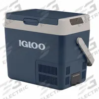 IGLOO Active Cooler: Blue, 28 Cans, 20 qt Cooler Capacity, 19 3/4 in x 12 7/8 in x 16 5/8 in (MPN 00050727). Key specifications — Brand: IGLOO; Input Voltage: 100-240V AC; Drain Plug: Not Included; Wheels Included (FILTER): No.