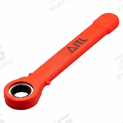ITL Box End Wrench: Matte, 7/8 in Head Size, 8 3/4 in Overall Lg, Std - SAE, Single End, 12-Point, Ratcheting Box End Wrenches