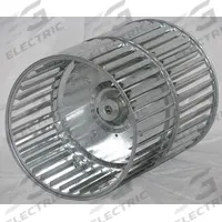 Blower Wheel: Forward-Curved, 6 5/16 in Dia, 5 7/16 in W, CW Hub End, Steel Wheel, 2 Inlets, Convex (MPN Q631-293/250D R). Key specifications — Manufacturer Part Number: Q631-293/250D R; Brand: REVCOR; Product Type: Blower Wheel; Rotation: CW Hub End.