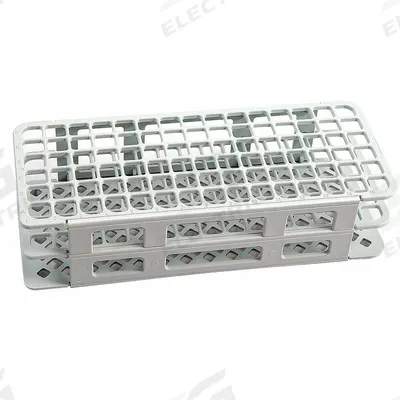 DYNALON Tube Rack: 4 1/4 in Overall Wd, 2 1/2 in Overall Ht, 9 3/4 in Overall Lg - Lab Storage Racks
