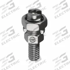 Transformer Ground Connector: Leaded Bronze Alloy, 8 to 2 AWG SOL Grounding Wire Size (MPN KC22J12T13). Key specifications — Brand: BURNDY; Grounding Wire Size: 8 to 2 AWG SOL; Material: Bronze; Series: K2C; Thread Size: 1/2"-13; Manufacturer Part Number: KC22J12T13.