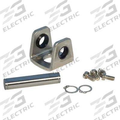 SPEEDAIRE Single Rear Clevis: Flange Mount Type, Fits 25 mm Bore Dia, Aluminum - Clevis Mounting Hardware