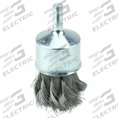 WEILER Knot Wire End Brush: Twisted Steel, 1 1/8 in Dia, 0.006 in Fill Dia - Heavy-Cleaning Brushes for Carbon Steel