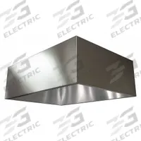 Commercial Kitchen Exhaust Hood: Heat Only, 48 in, Canopy Type II, 0 Light Fixtures, Wall, 20UD07. Key specifications — Manufacturer Part Number: 20UD07; Brand: DAYTON; Material: 430 Stainless Steel; Mounting Location: Wall; Includes: Hanger Brackets; Duct Collar Connection HxW: 8 in x 12 in; 10 in x 12 in; 12 in x 12 in.