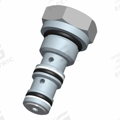 BUCHER HYDRAULICS Cartridge Valve: Screw-In, Two Positions, Screwdriver Adjustment, Three-Way - Cartridge Shuttle Valves