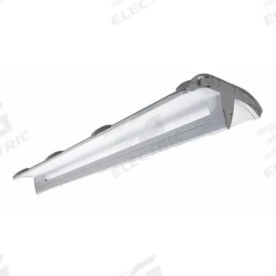ALBEO Low Bay Fixture: 4 ft Lg, 5,000 lm, 3500K, 8 ft – 18 ft Mounting Ht, Gen Distribution - 4 ft. Linear LED Bay Lights