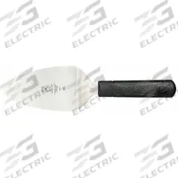 MERCER CUTLERY Cake/Pie Server: 11 in Overall Lg, Black, NSF Certified, Plastic, 3 in Blade Wd (MPN M18770). Key specifications — Dishwasher Safe: No; Brand: MERCER CUTLERY; NSF Certified: Yes; Handle Material: Plastic; Blade Material: High Carbon Japanese Steel.