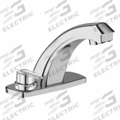 SLOAN Bathroom Sensor Faucet: Optima, Brass, Chrome Finish, Single-Post, Battery, Back-Check Tee (MPN EBF-187-4-BAT-TEE-CP-0.5GPM-MLM-IR-FCT). Key specifications — Brand: SLOAN; Includes: Quick Connect Fittings; Series: Optima.