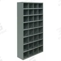 DURHAM MFG Pigeonhole Bin Unit: 34 in x 11 15/16 in x 66 in, 32 Compartments, Gray, Steel (MPN 725-95). Key specifications — attr7229: Steel; attr38869: DURHAM MFG; attr38873: Gray.
