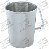 VOLLRATH Graduated Measure: Dry/Liquid, 16 fl oz Capacity, Stainless Steel, Gray, 3 1/2 in Dia (MPN 95160). Key specifications — Dry/Liquid: Dry; Material: Stainless Steel; Color: Gray; Brand: VOLLRATH; NSF Certified: Yes; Graduation Subdivisions: 1 cubic cm.