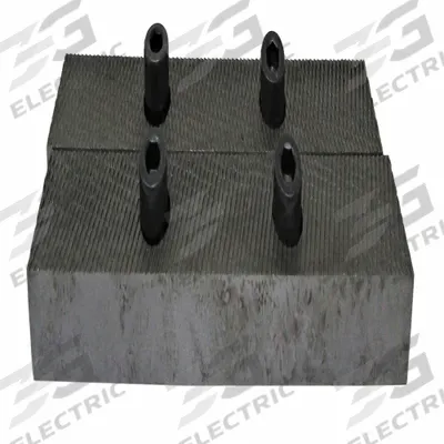 JET Jaw Inserts: Steel, For 6 1/2 in Vise Jaw Wd, Screws - Screw-In Vise Jaw Caps