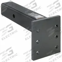 BUYERS PRODUCTS Pintle Hook Mounting Plate: 16,000 lb Gross Vehicle Wt Capacity, 2 1/2 in x 2 1/2 in (MPN PM25612). Key specifications — Size: 2 in x 12 in; Includes: 6-1/4 in Plate; Material: Steel; Shank Diameter: 2-1/2 in x 2-1/2 in; Brand: BUYERS PRODUCTS.