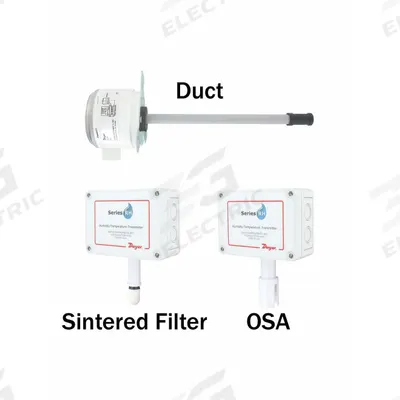 Dwyer Temp/Humidity Transmitter: 4 to 20 mA, 158°F Op Temp - Max, 32°F Op Temp - Min - Duct-Mount Temperature & Humidity Transmitters