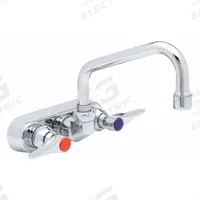 T&S BRASS Low Arc Laundry Sink Faucet: Centerset, Wall, Brass, 2.2 gpm Flow Rate, 2 Mounting Holes (MPN B-1115). Key specifications — Brand: T&S BRASS.