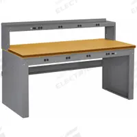 TENNSCO Workbench: Fixed Ht, Tempered Hardwood, 72 in x 30 in, 1,500 lb Overall Load Capacity, Gray (MPN EB-2-3072C). Key specifications — Brand: TENNSCO.